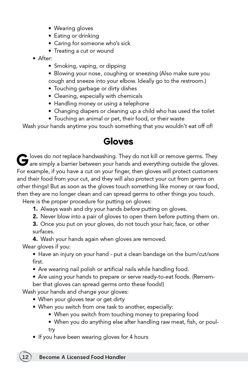 Page 12 - Become A Licensed Food Handler by Level