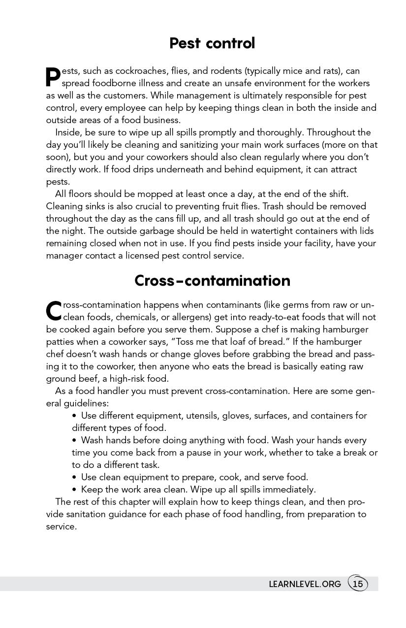 Page 15 - Become A Licensed Food Handler by Level