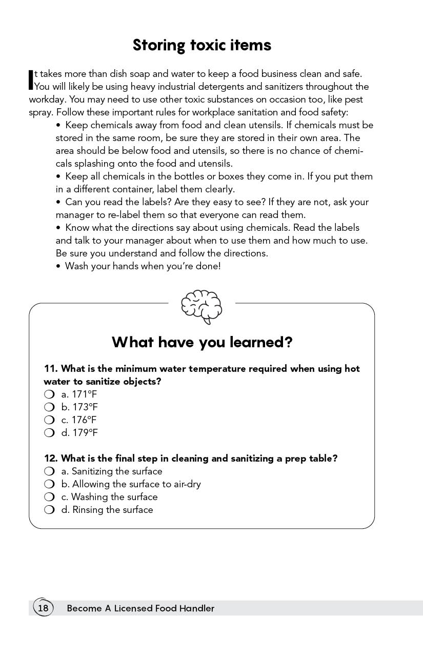 Page 18 - Become A Licensed Food Handler by Level