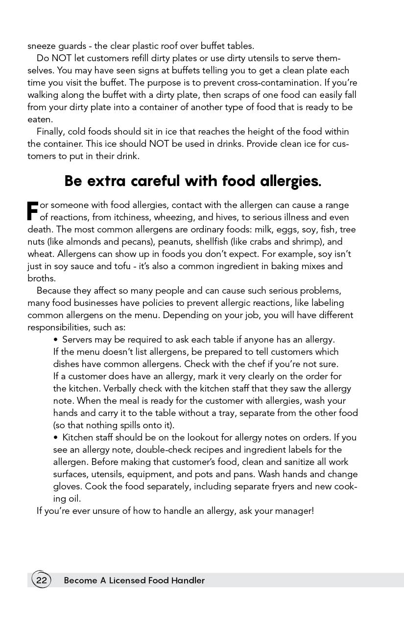 Page 22 - Become A Licensed Food Handler by Level