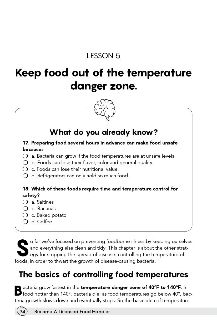 Page 24 - Become A Licensed Food Handler by Level