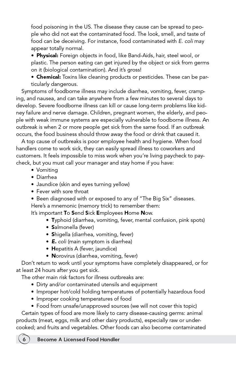 Page 6 - Become A Licensed Food Handler by Level