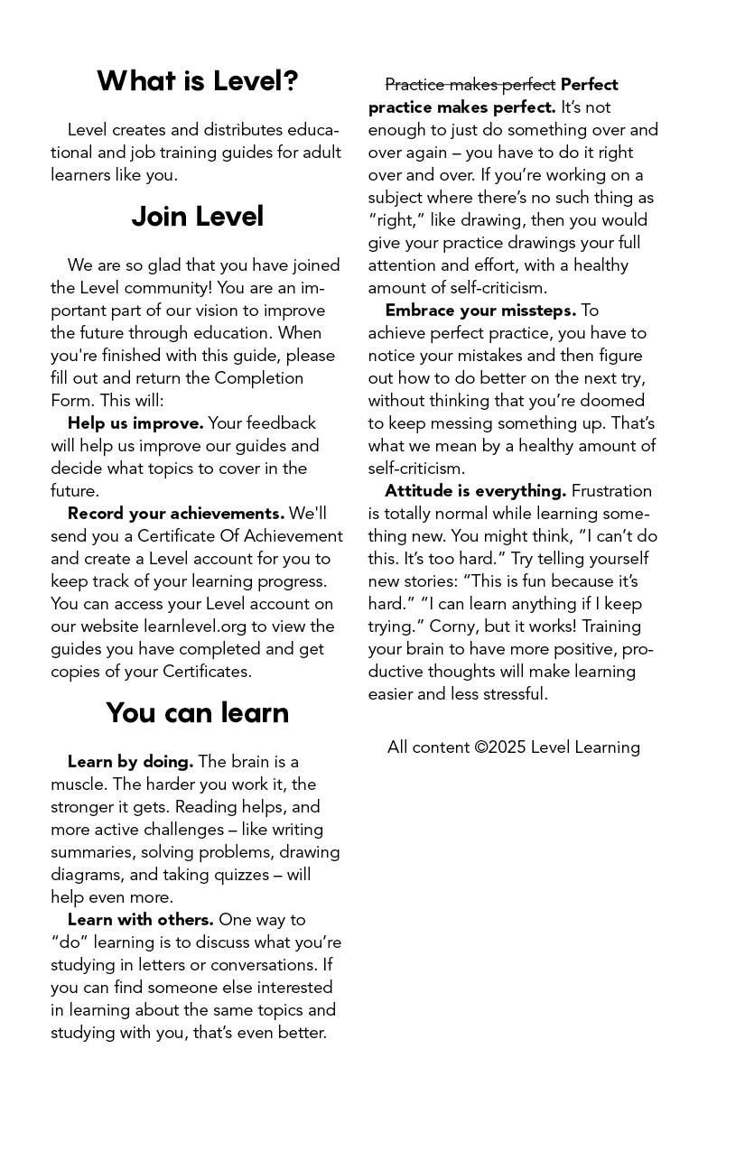 Inner Front Cover - Build Your Financial Future: Set Up For Success by Level