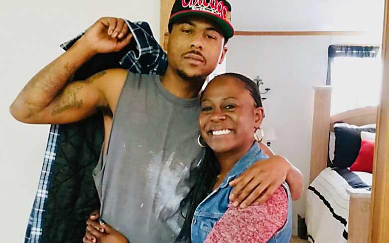 Nicole Steward and her son Jordan Johnson. Nicole enrolled Jordan in Level's prison education program.