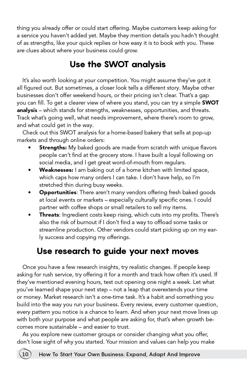 Page 10 - How To Start Your Own Business: Expand, Adapt And Improve by Level