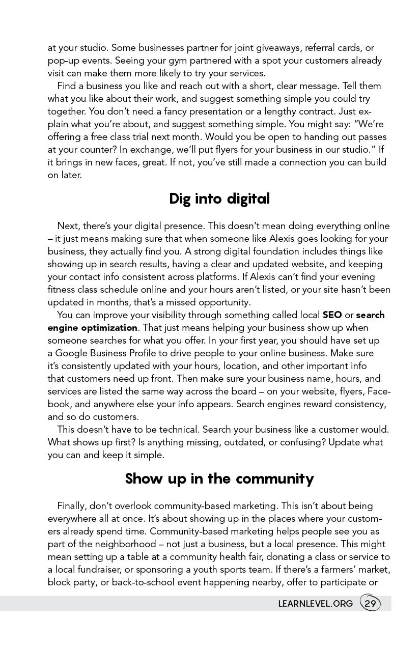Page 29 - How To Start Your Own Business: Expand, Adapt And Improve by Level