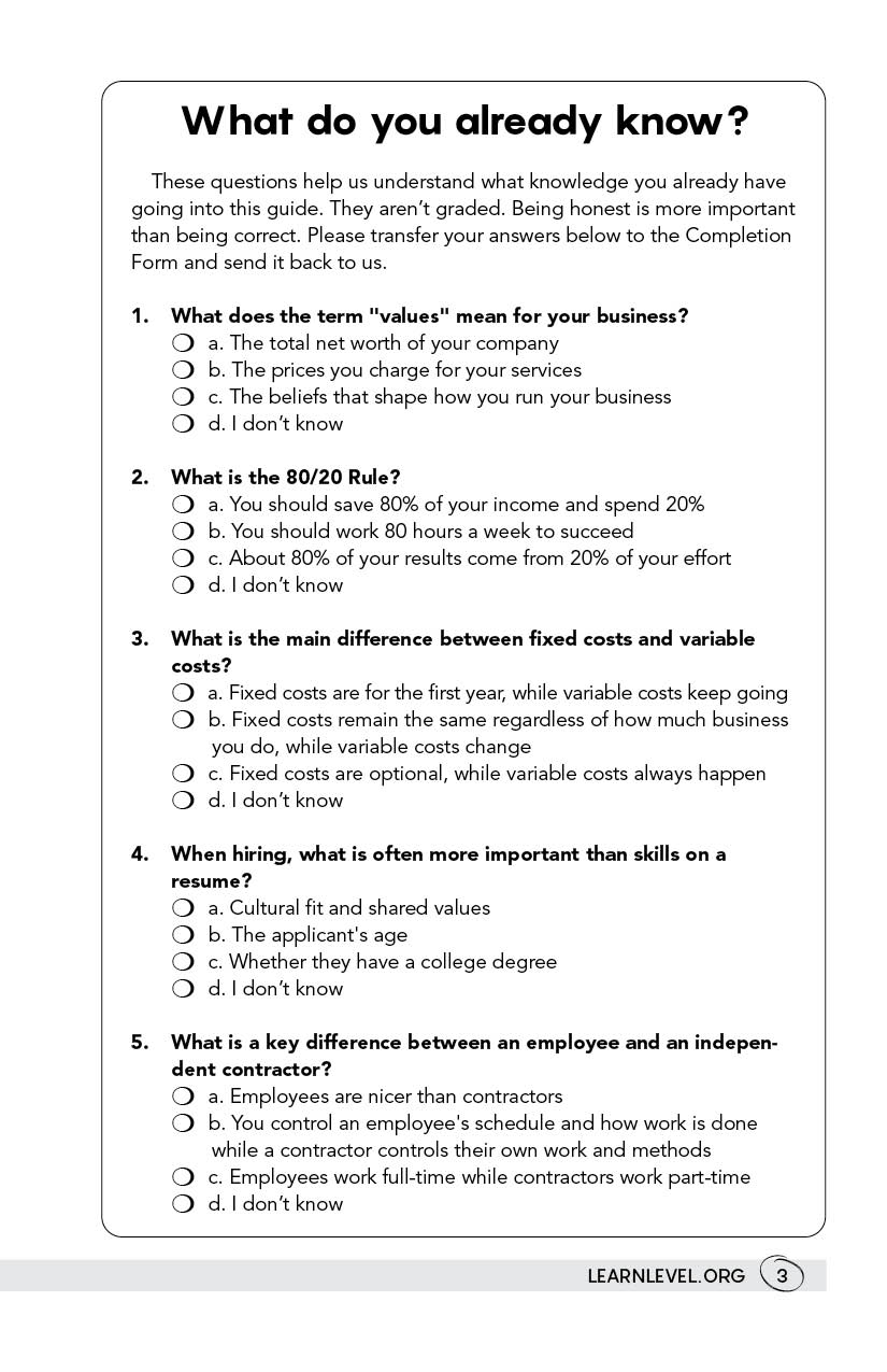 Page 3 - How To Start Your Own Business: Expand, Adapt And Improve by Level