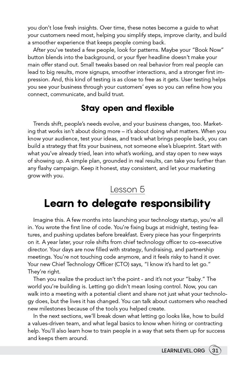 Page 31 - How To Start Your Own Business: Expand, Adapt And Improve by Level