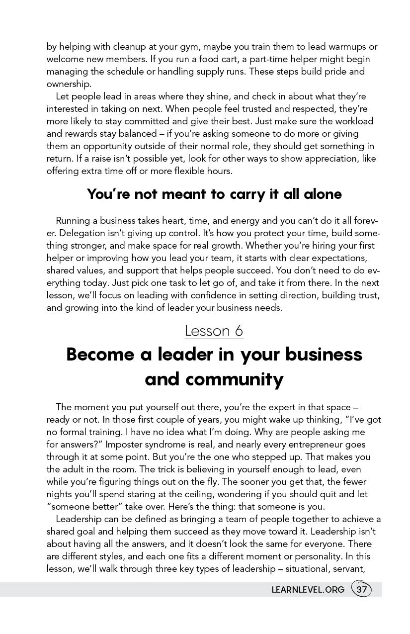 Page 37 - How To Start Your Own Business: Expand, Adapt And Improve by Level