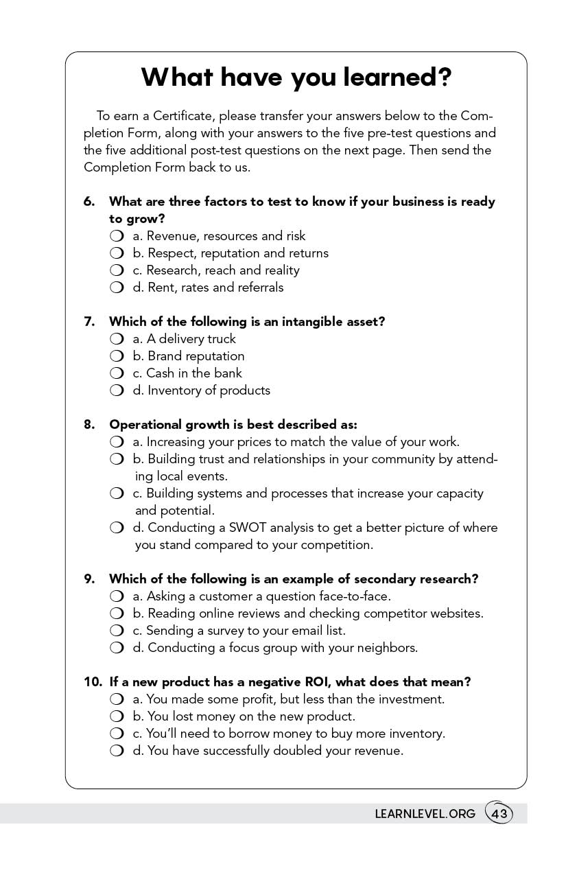 Page 43 - How To Start Your Own Business: Expand, Adapt And Improve by Level
