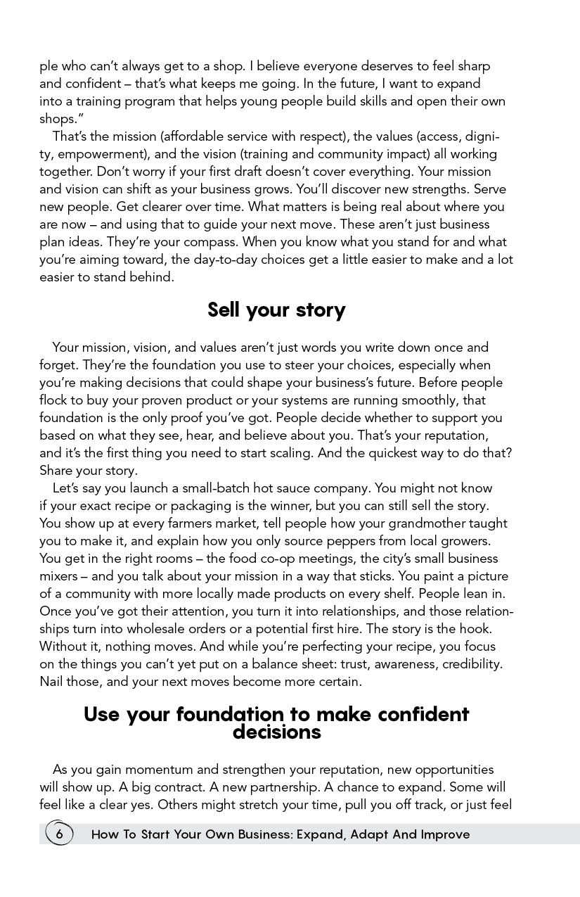 Page 6 - How To Start Your Own Business: Expand, Adapt And Improve by Level