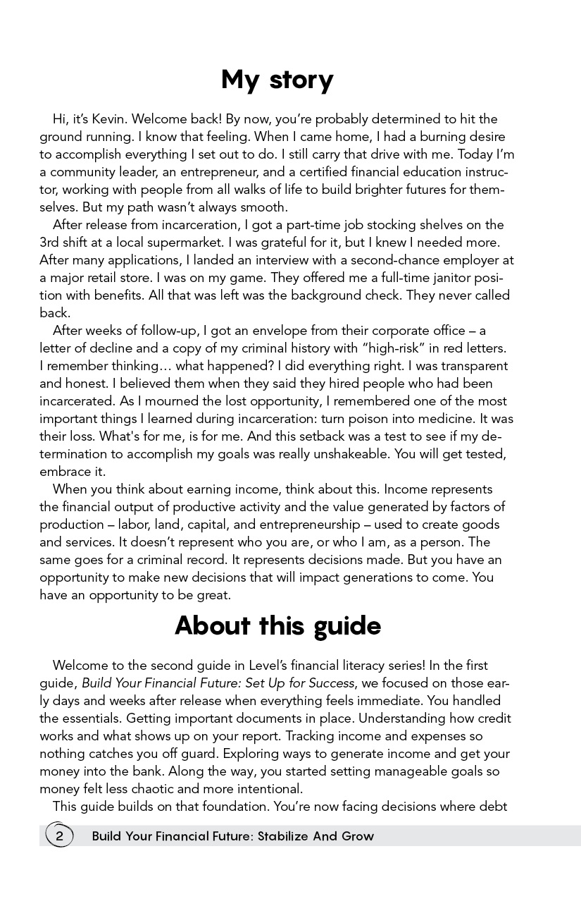 Page 2 - Build Your Financial Future: Stabilize And Grow by Level