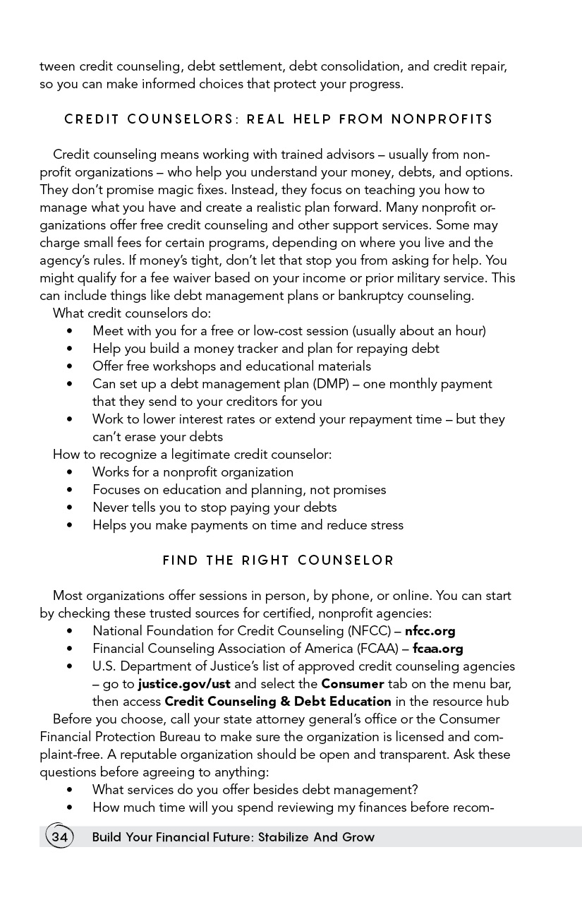 Page 34 - Build Your Financial Future: Stabilize And Grow by Level