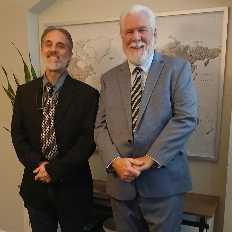 Ron, who used Level's prison education program while incarcerated, with a family member