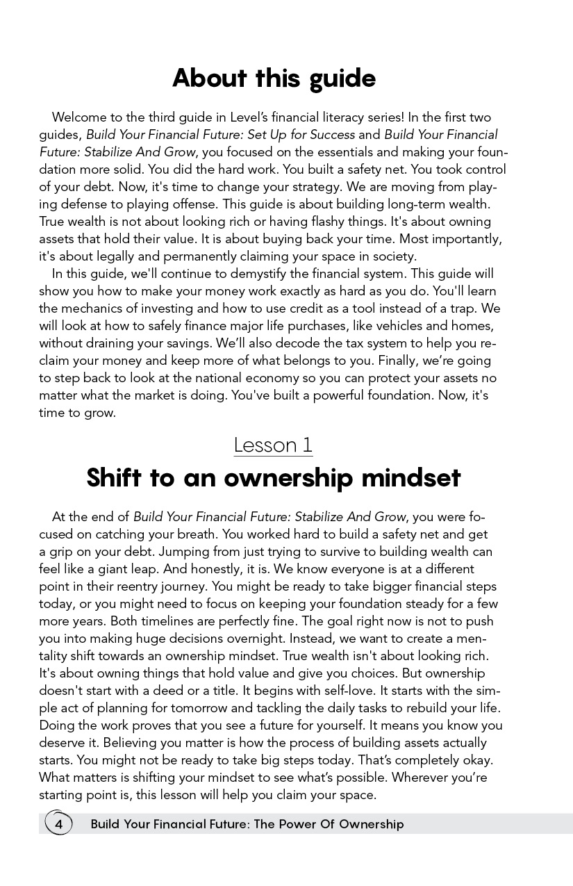 Page 4 - Build Your Financial Future: The Power Of Ownership by Level