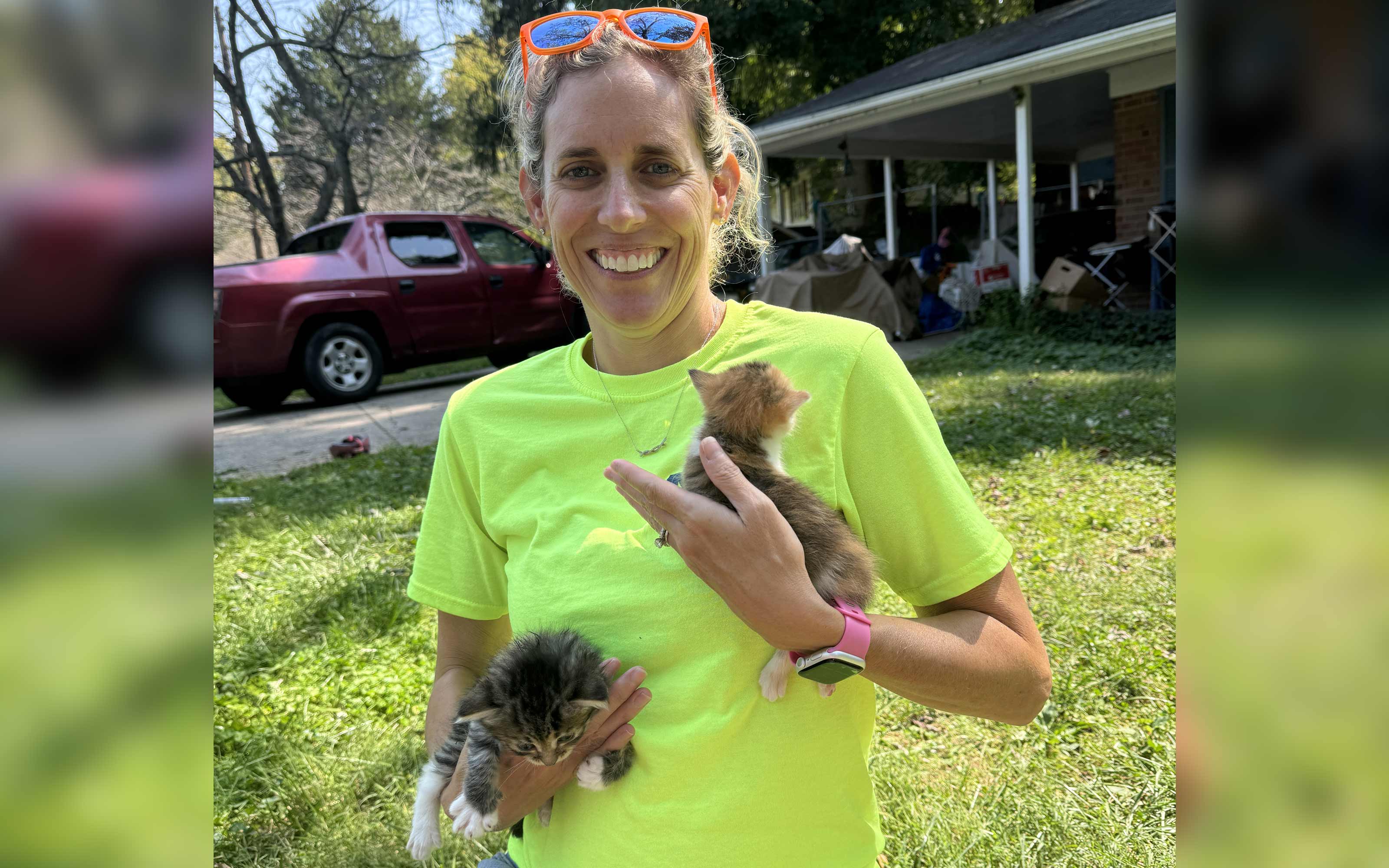 Marycolleen McAllister-Fry who volunteers with the prison education program Level
